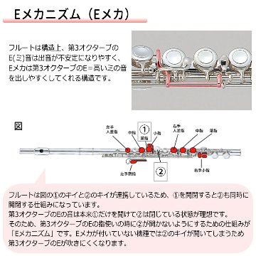 初心者向け フルート セット JFL-50CE / お手入れセット ＆ 教則DVD付き J Michael (Jマイケル) リッププレート銀製の画像