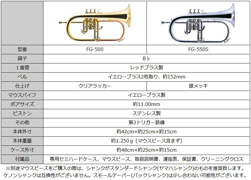 3年保証 J.Michael フリューゲルホルン FG-500 B♭ クリアラッカー 下バネ式 2回検品後に発送  吹奏楽 ブラスバンド 趣味 FG500 Jマイケル ジャズ アンサンブルの画像