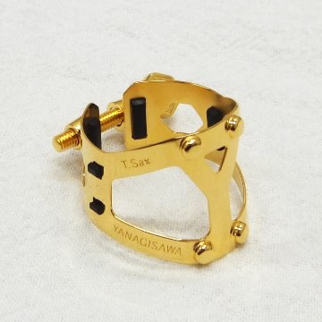 ヤナギサワ リガチャー YanySIXS ヤニーシクス　テナーサックス/アルトクラリネット 兼用 / YANAGISAWA リガチャー キャップ＆巾着ケース付きの画像