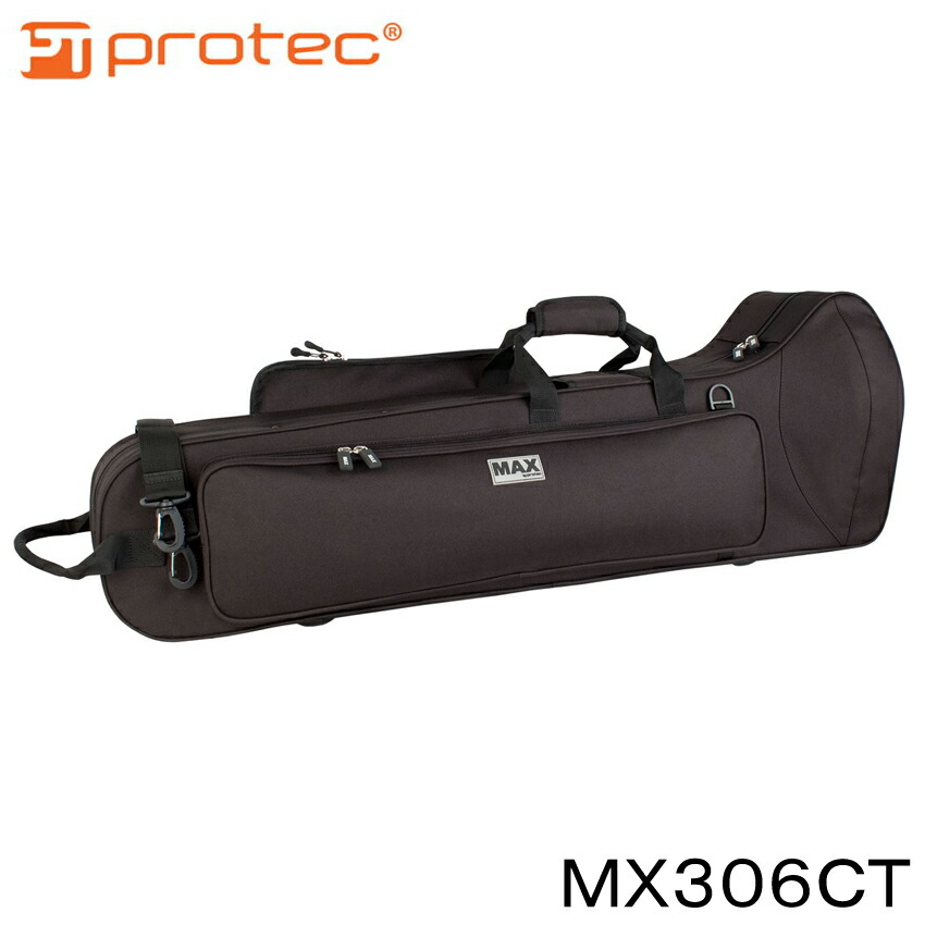 PROTEC プロテック テナートロンボーン テナーバストロンボーン 約3.1kg 軽量セミハードケース MAXシリーズ MX306CT ブラック ストラップ付きの画像