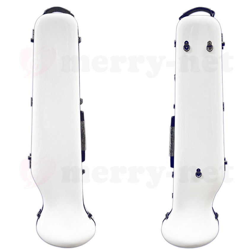 C.C.シャイニーケースII テナー バス トロンボーンケース ノーマルタイプ ハードケース ホワイト 白色 VIVACE ヴィヴァーチェより軽量の画像