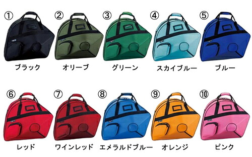 GALAX ギャラックス ホルンケース 赤 レッド  / フレンチホルンケース  / 持ち運びに便利な定番ケース / 吹奏楽 部活 ブラスバンド部の画像