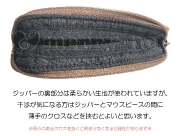 トランペット用 スヌーピーマウスピースポーチ 2本収納可能 マウスピースケース ホルダー コルネット フリューゲル 信号ラッパ ビューグル サイズが合えば収納可の画像