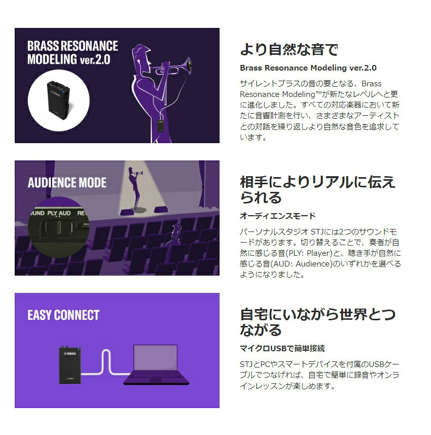 保証有り B級品 YAMAHA ヤマハ STJ パーソナルスタジオ 旧STXシリーズのピックアップミュートに使用可能 サイレントブラスシリーズ専用の画像