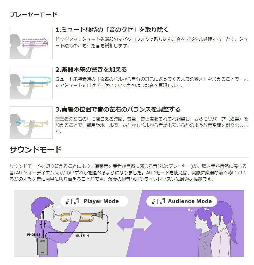 保証有り B級品 YAMAHA ヤマハ STJ パーソナルスタジオ 旧STXシリーズのピックアップミュートに使用可能 サイレントブラスシリーズ専用の画像