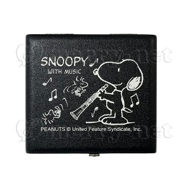SNOOPY スヌーピー リードケース B♭クラリネット ブラック 5枚用 / リード収納 / 吹奏楽部 ブラスバンド 吹奏楽団 初心者 管楽器の画像