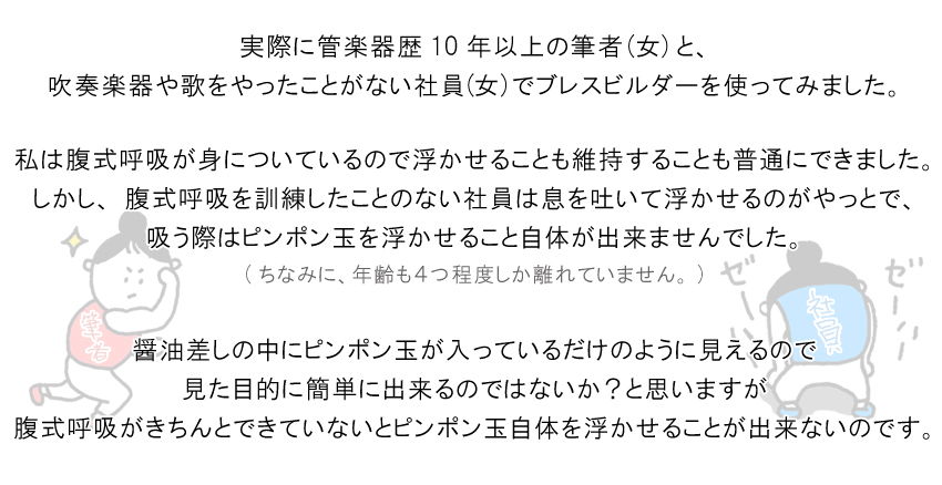 Breath Builder ブレスビルダー クラシック ブルー チューブ取り付け用 グリス 巾着袋付き (管楽器用 ボーカル用 トレーニング器具)  呼吸トレーニングの画像
