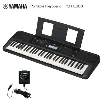ヤマハ ポータブル キーボード PSR-E383 ピアノ YAMAHAの画像