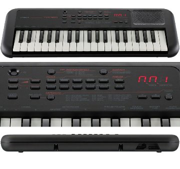 ヤマハ PSS-A50  電源アダプタ ヘッドフォン ケース スタンド更にスタンド用ケース付き  ポータブルキーボード 演奏 録音 音楽制作マルチタイプの画像
