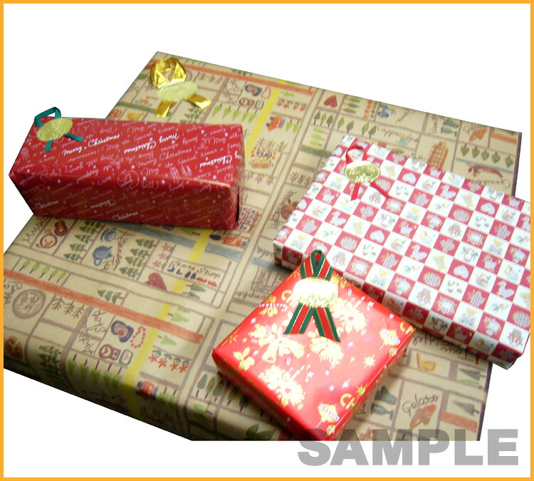 クリスマス ギフトラッピング プレゼント包装【ご希望商品と一緒にご注文下さい。】の画像
