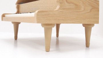 カワイ ミニグランドピアノ ナチュラル 木製 かわいいどうぶつのうた曲集セット 1144 どれみふぁシール付 クリスマス 誕生日 プレゼントの画像