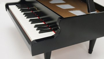 カワイ ミニピアノ グランド ブラック ミニピアノカバー付き テディベア柄 1141 KAWAI 河合楽器 クリスマス 誕生日 プレゼントの画像