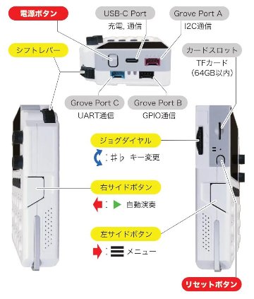 かんぷれ 電卓みたいにかんたんな楽器 インスタコード InstaChord KANTAN Play core カンタンプレイ KP01WH ガジェット系 演奏にも音楽制作にもの画像