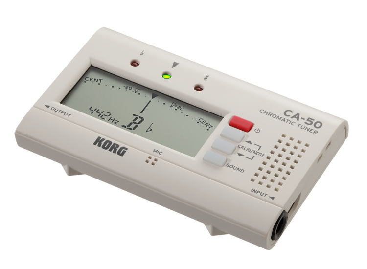 KORG チューナー CA-50 クリップマイク CM-300WH ＋セミハードケース(ネイビー)セット 管楽器チューナー クロマチックチューナー コルグの画像