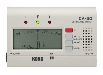 KORG チューナー CA-50 クリップマイク CM-300WH ＋セミハードケース(ネイビー)セット 管楽器チューナー クロマチックチューナー コルグの画像