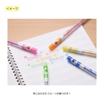 香り付き キラキラペン 5色セット 音楽柄 レッスン ピアノ教室 発表会 記念品 お誕生日 クリスマス ギフト プレゼント 入学 卒業 卒園 メール便対応 10点までの画像