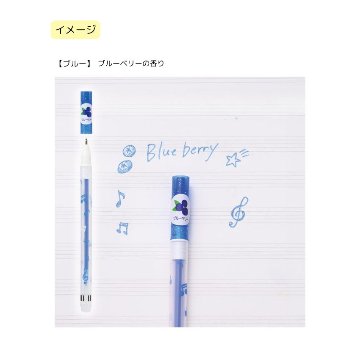 香り付き キラキラペン 5色セット 音楽柄 レッスン ピアノ教室 発表会 記念品 お誕生日 クリスマス ギフト プレゼント 入学 卒業 卒園 メール便対応 10点までの画像