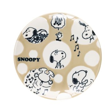 スヌーピー SNOOPY マグカップ プレートセット ドット SY3020-02 SY5020-02 手提げ袋付  ピアノ教室 発表会 記念品 ギフトにピッタリ 大量注文可能の画像
