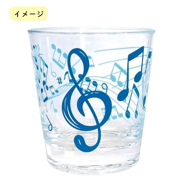 アクリルタンブラー 音符 OY4815-02   ピアノ教室 発表会 記念品 ギフトにピッタリ 大量注文可能の画像