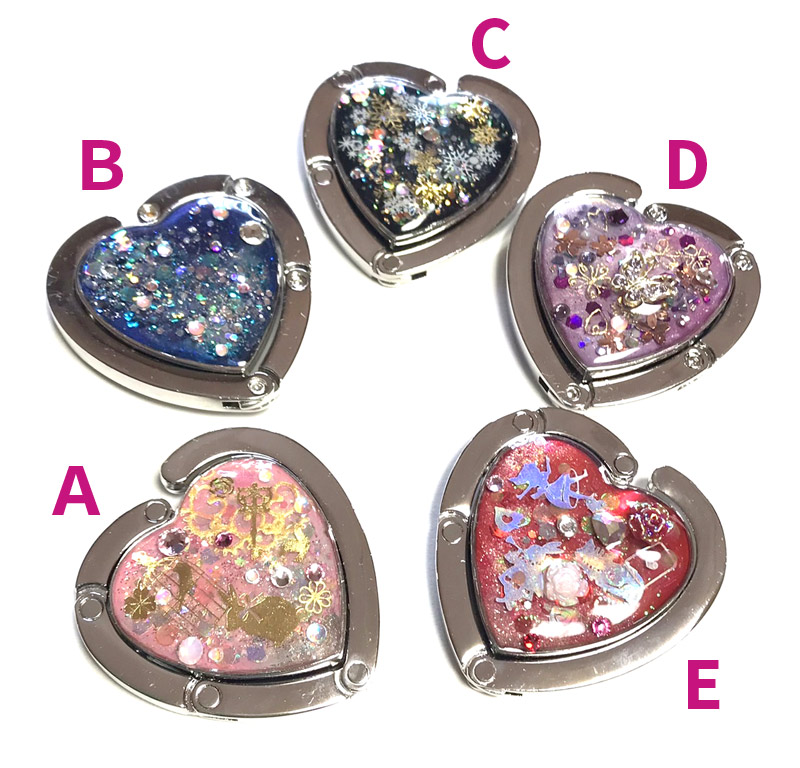 バッグフック(シルバー×ハート)の画像