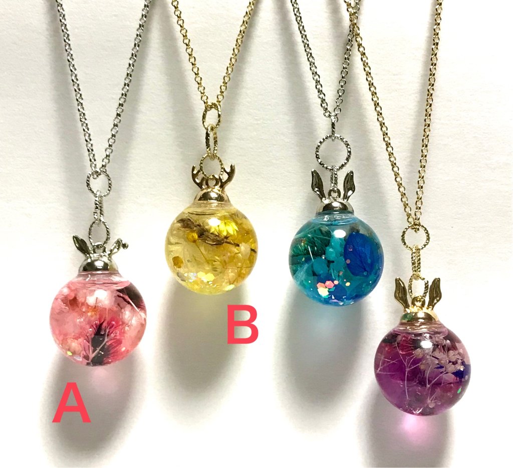 ハーバリウムネックレス・アニマルの画像