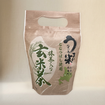【うりゅう米 ななつぼし使用】抹茶入り玄米茶（100g） 1袋の画像