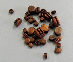 仕上済滑車トリプル一個売り（黒色基調　３穴）の画像