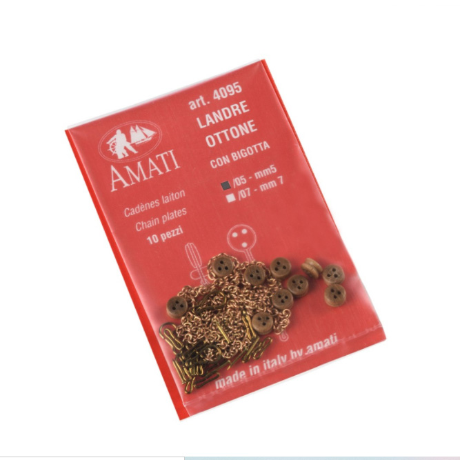 ●チェーン・デッドアイ付きチェーンプレート（10個）の画像