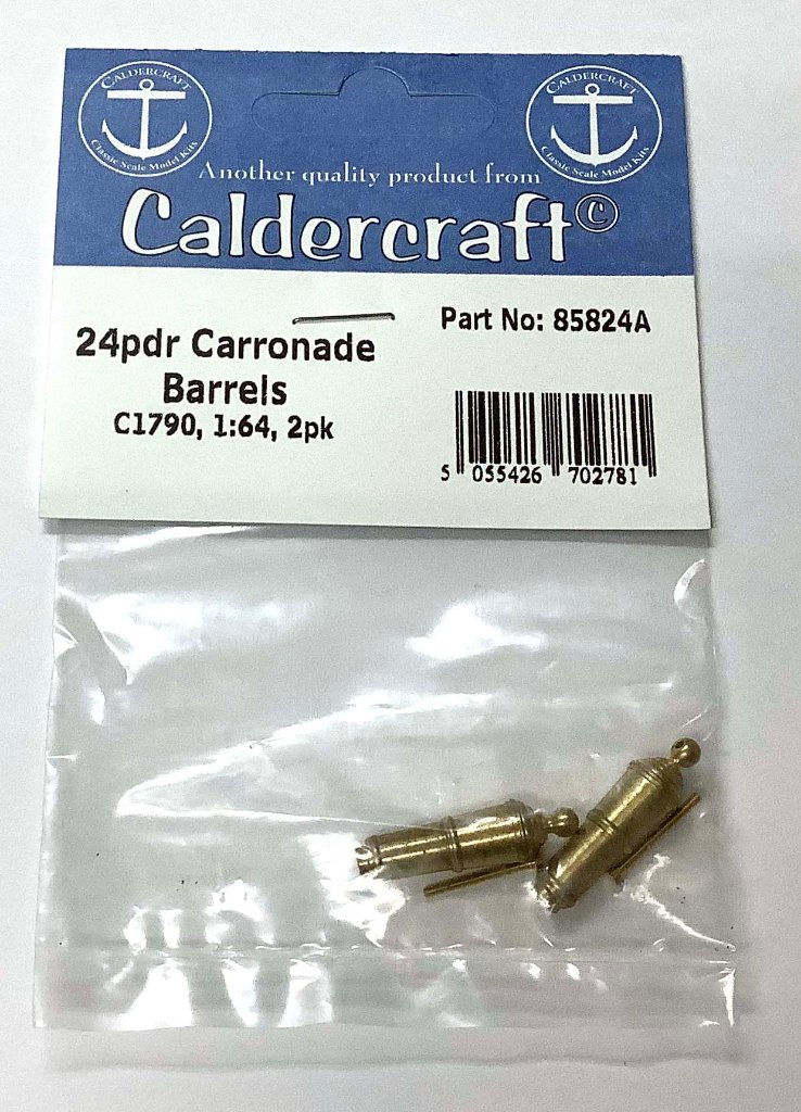 ●キャロネード砲（砲身のみ）24ポンド砲/1セット（2個）の画像