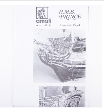 ●アマティ社　HMS　プリンス 図面画像