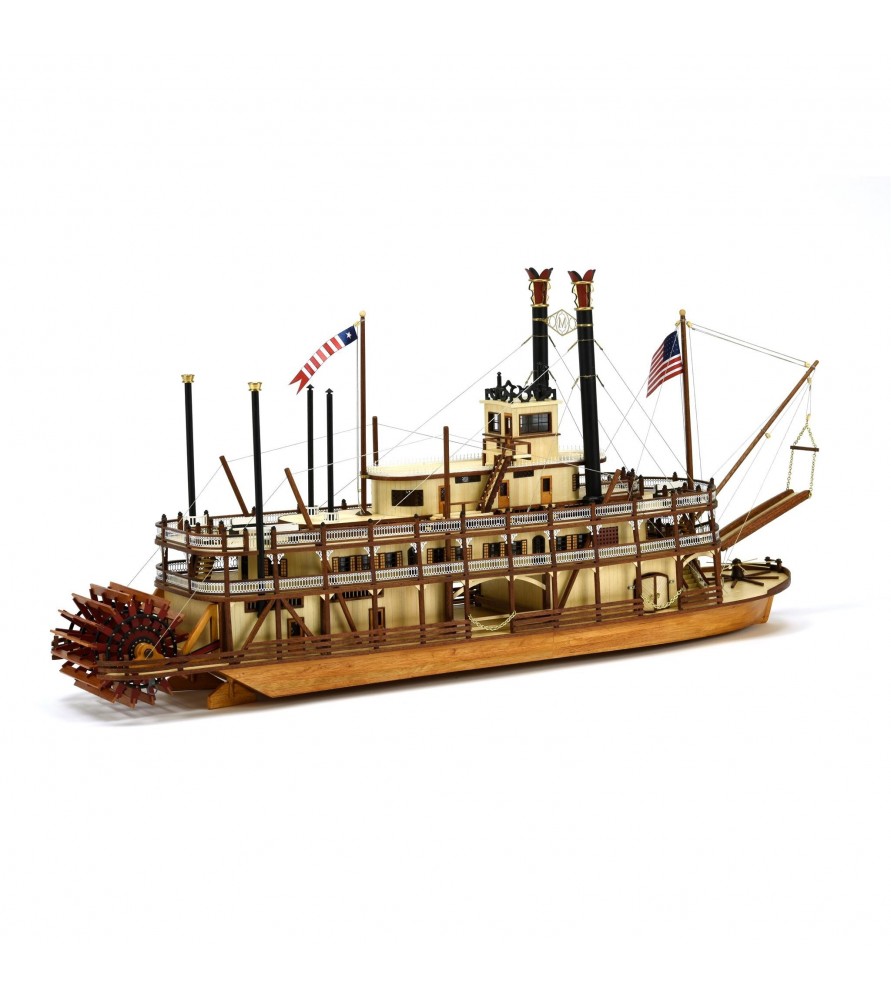 木製帆船模型キット ミシシッピ