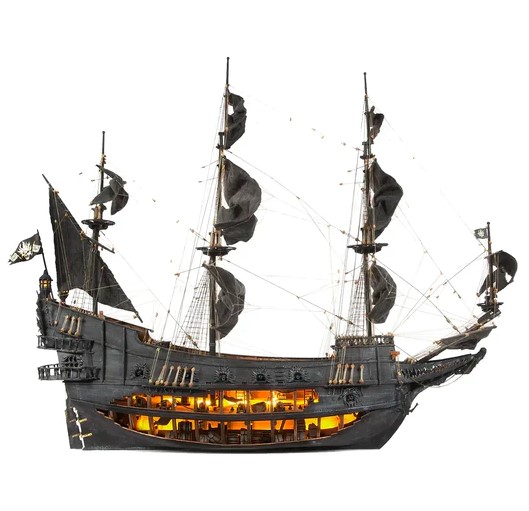 木製帆船模型キット フライングダッチマン