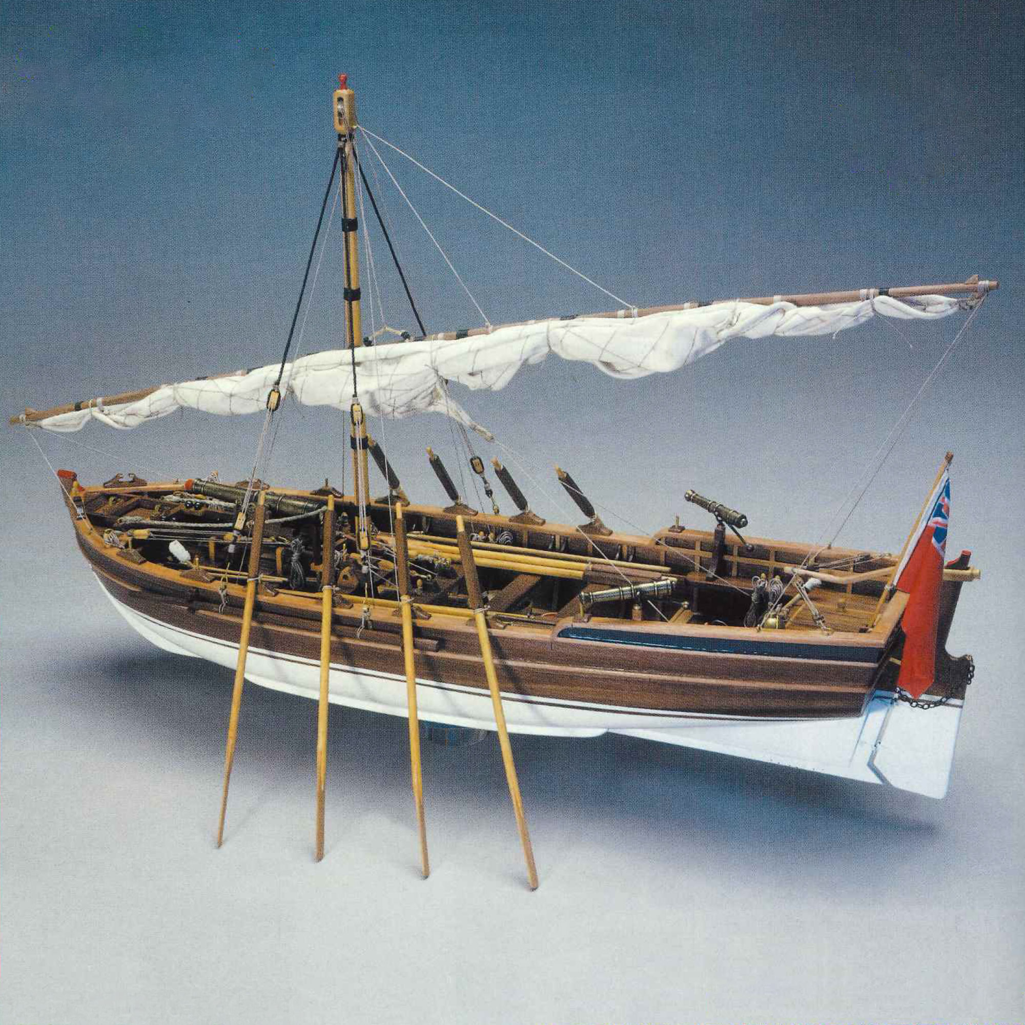 船盛　ひのき使用 木製帆船模型キット 武装ピンネース（1800年）