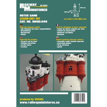 灯台 Roter　Sand(ドイツ） scale 1:87 (H0)の画像