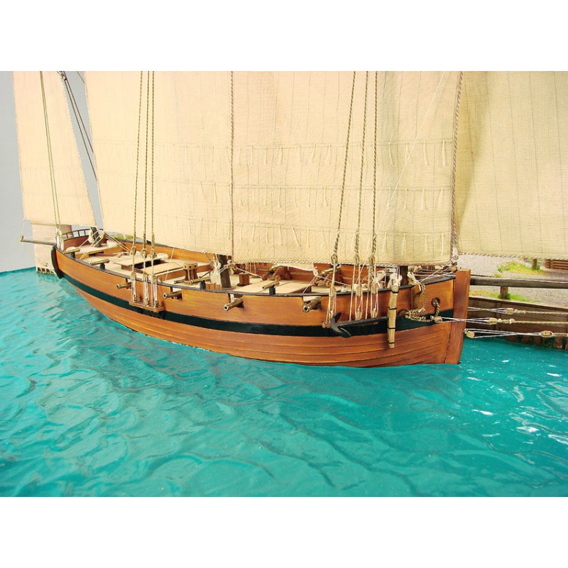 プリマス港　1779 scale:1/72（ペーパークラフト）の画像