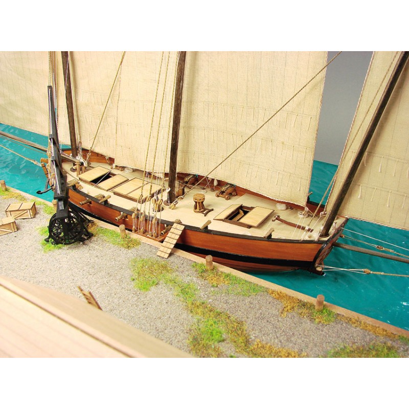 プリマス港　1779 scale:1/72（ペーパークラフト）の画像
