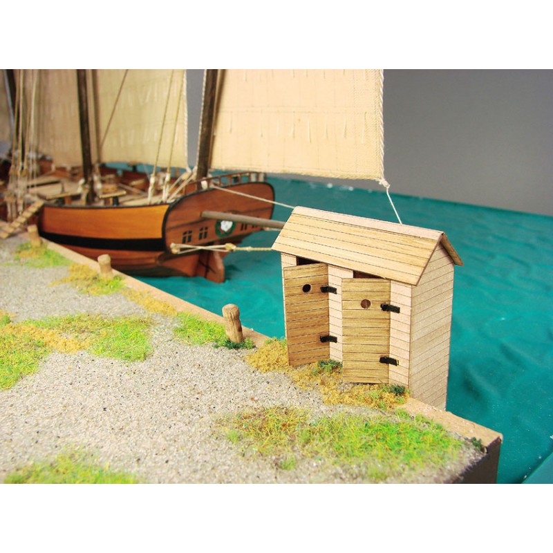 プリマス港　1779 scale:1/72（ペーパークラフト）の画像