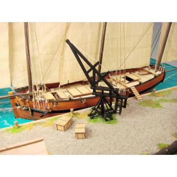 プリマス港　1779 scale:1/72（ペーパークラフト）の画像