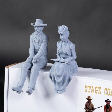 駅馬車（改訂版）フィギュア / 1セット（4）の画像