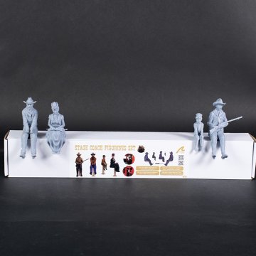 駅馬車（改訂版）フィギュア / 1セット（4）の画像