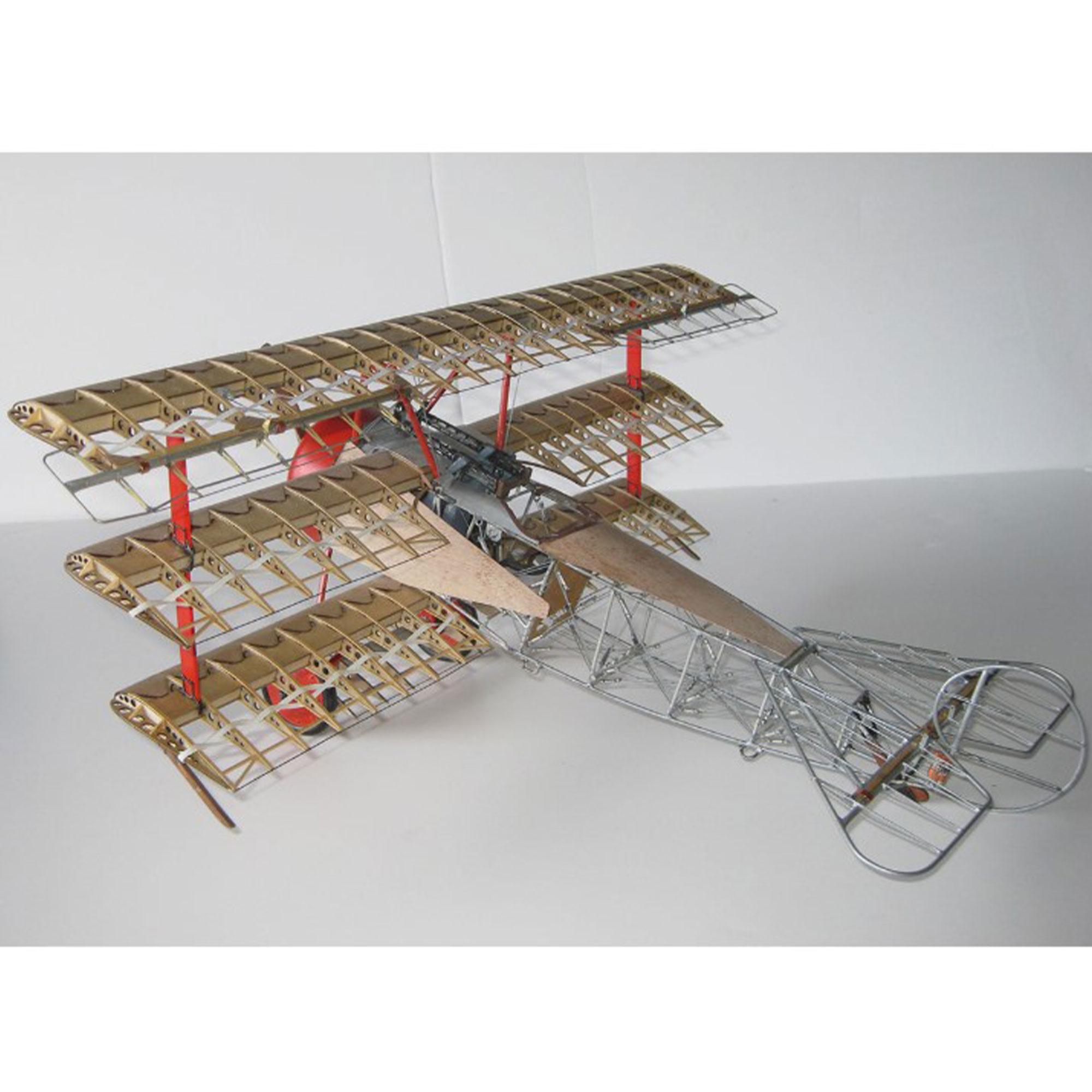 木製飛行機キット フォッカー Dr.1