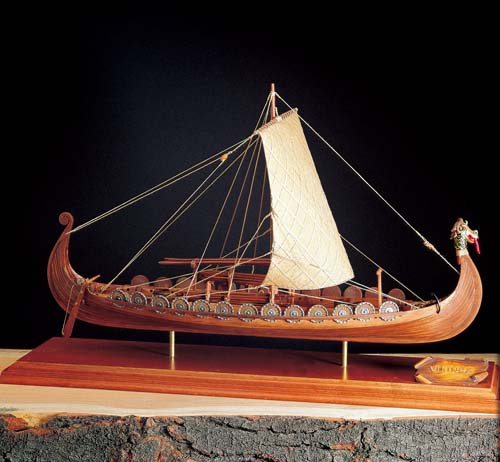 木製帆船模型キット バイキングシップ