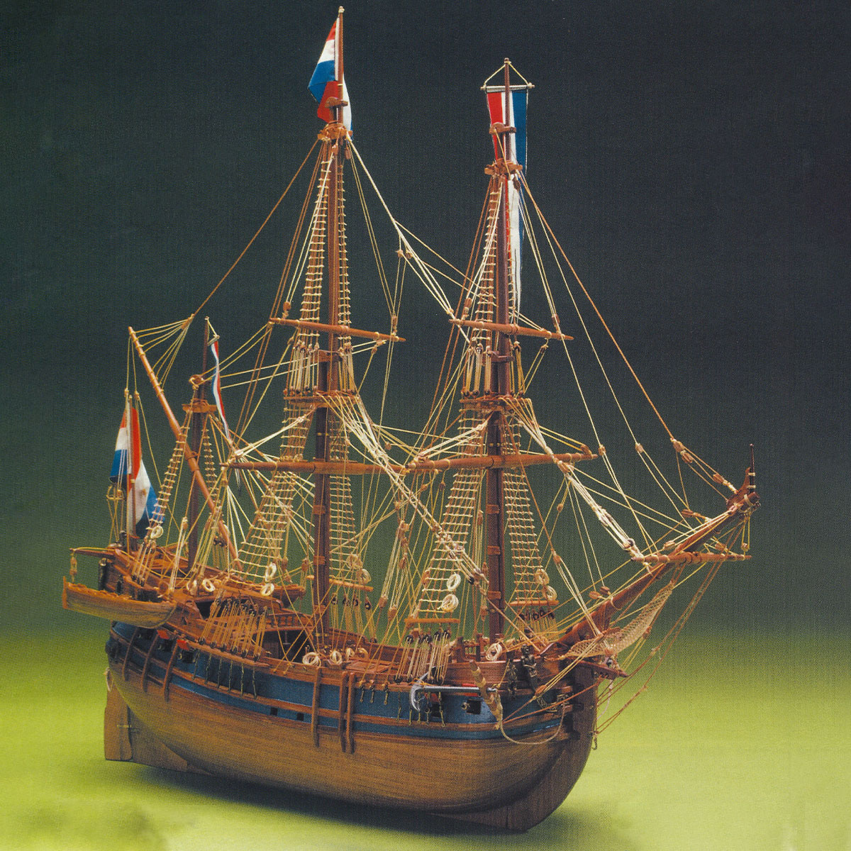 木製帆船模型キット オランダの捕鯨船