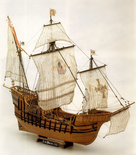 木製帆船模型キット サンタマリア