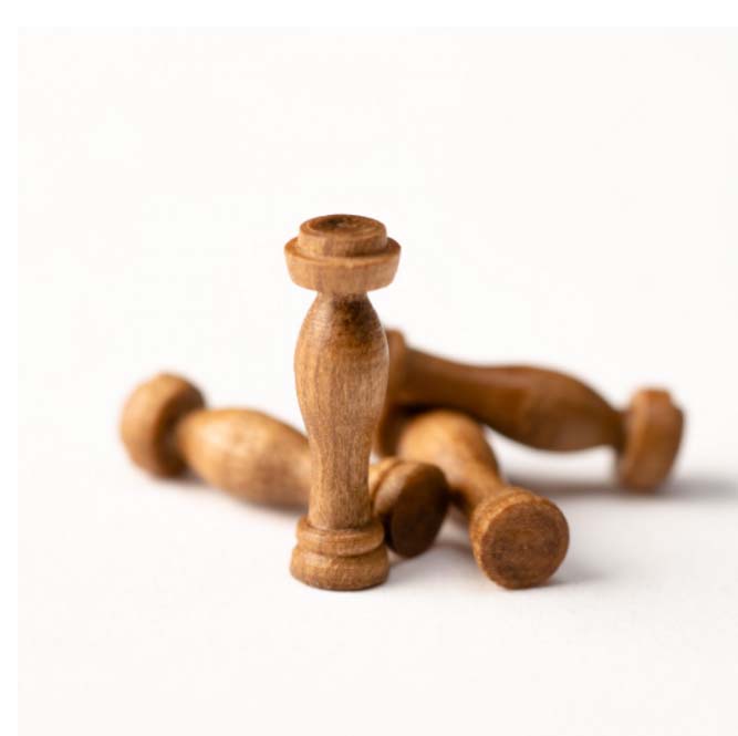 ●支柱(ウオールナット)タカサ12mm（1セット10）の画像