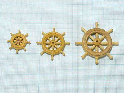 舵輪（柘植）20mmの画像