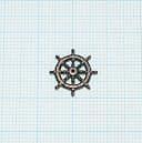 舵輪（ブロンズメタル）11mm（最大直径14mm)の画像