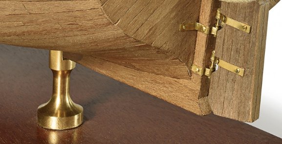 帆船模型支柱（真ちゅう製）販売単位(1個)高さ29mm　(スリット幅5mm深さ9mm)の画像