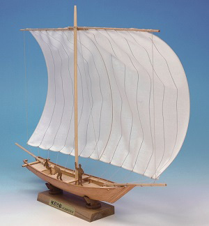ミニ和船シリーズ　帆引き船画像