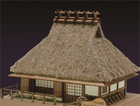 ミニ建築シリーズ　NO.5かやぶきの家の画像
